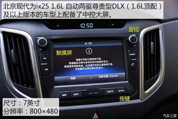 北京現(xiàn)代 北京現(xiàn)代ix25 2015款 1.6L 自動兩驅(qū)尊貴型DLX