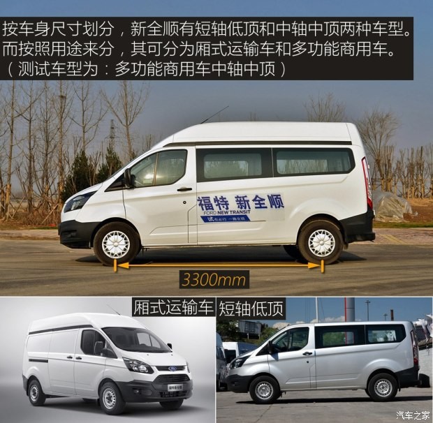 江鈴福特 全順 2017款 2.0T柴油多功能商用車中軸中頂 國V