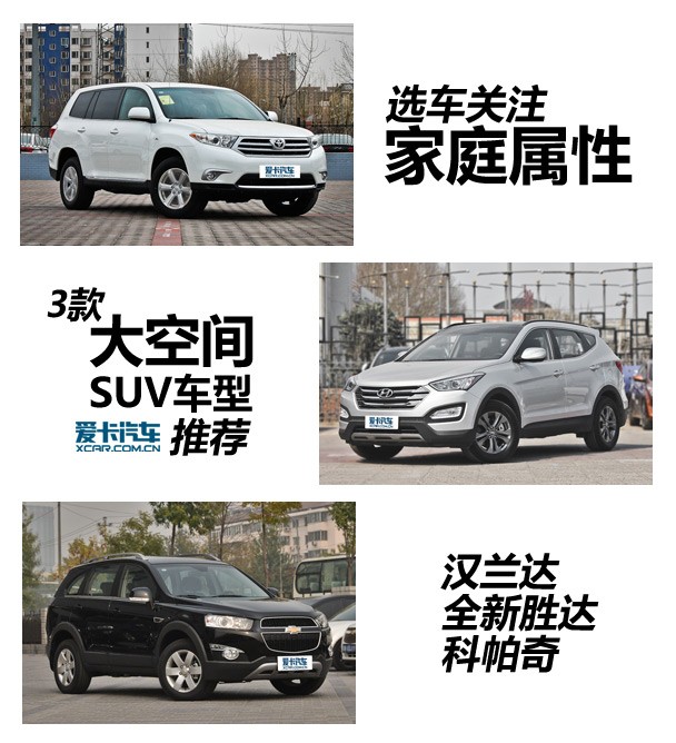 關(guān)注家庭屬性 三款大空間SUV車型推薦