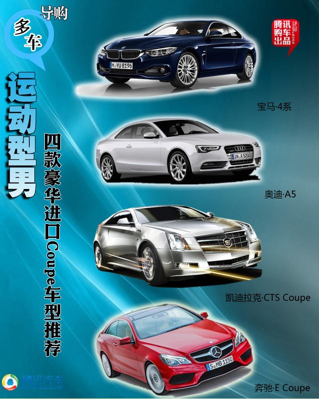 四款豪華進(jìn)口Coupe車型推薦 運(yùn)動型男