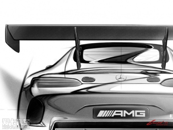 奔馳AMG GT3設(shè)計(jì)圖 將取代SLS AMG GT3